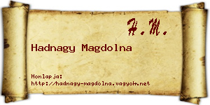 Hadnagy Magdolna névjegykártya